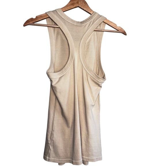 Fabletics Cotton Beige Racerback Tank Top Size Medium - Picture 3 of 3
